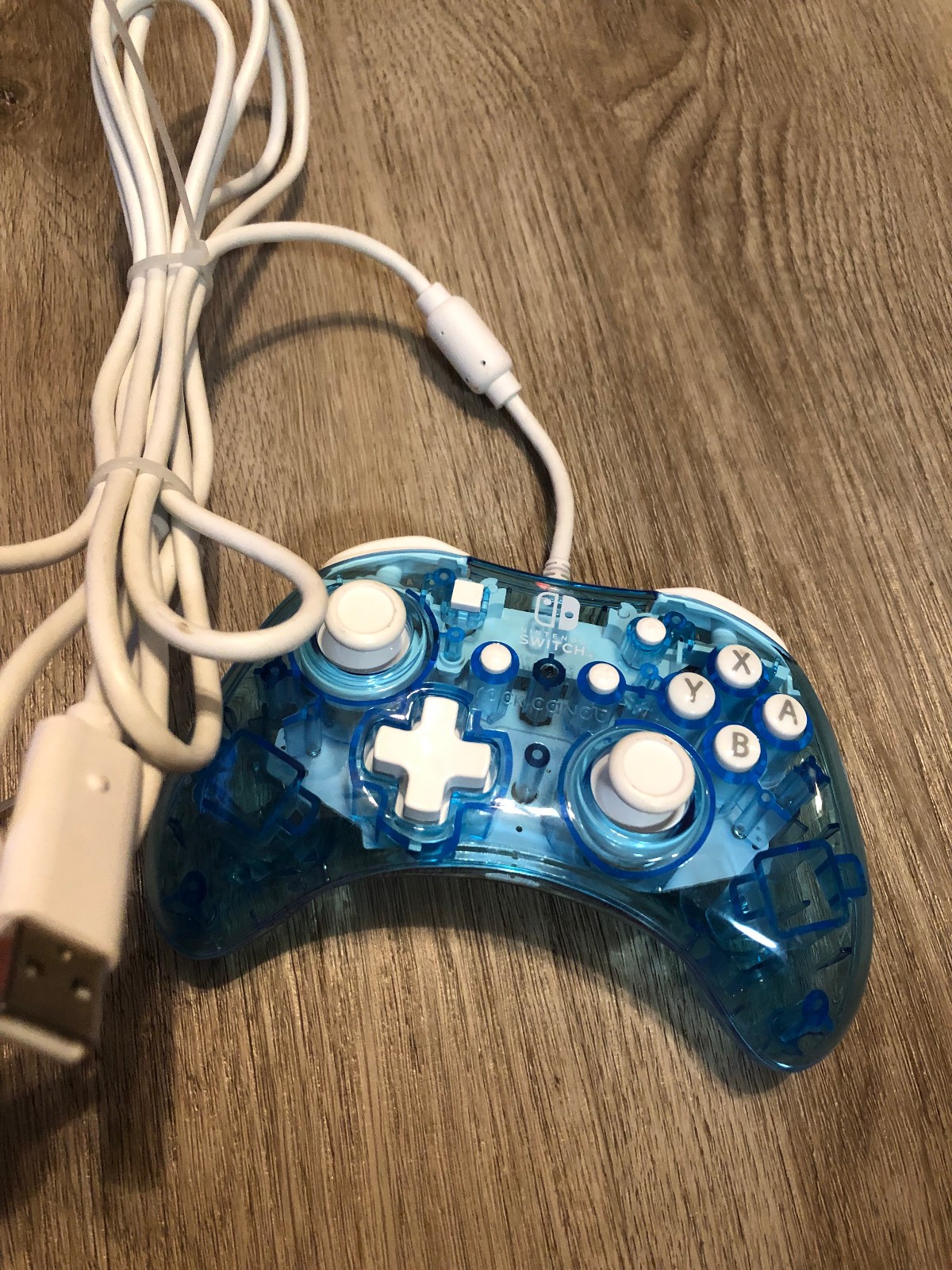 Rock Candy Switch Pro Controller Blue 500-181-NA-NLBL With Cable