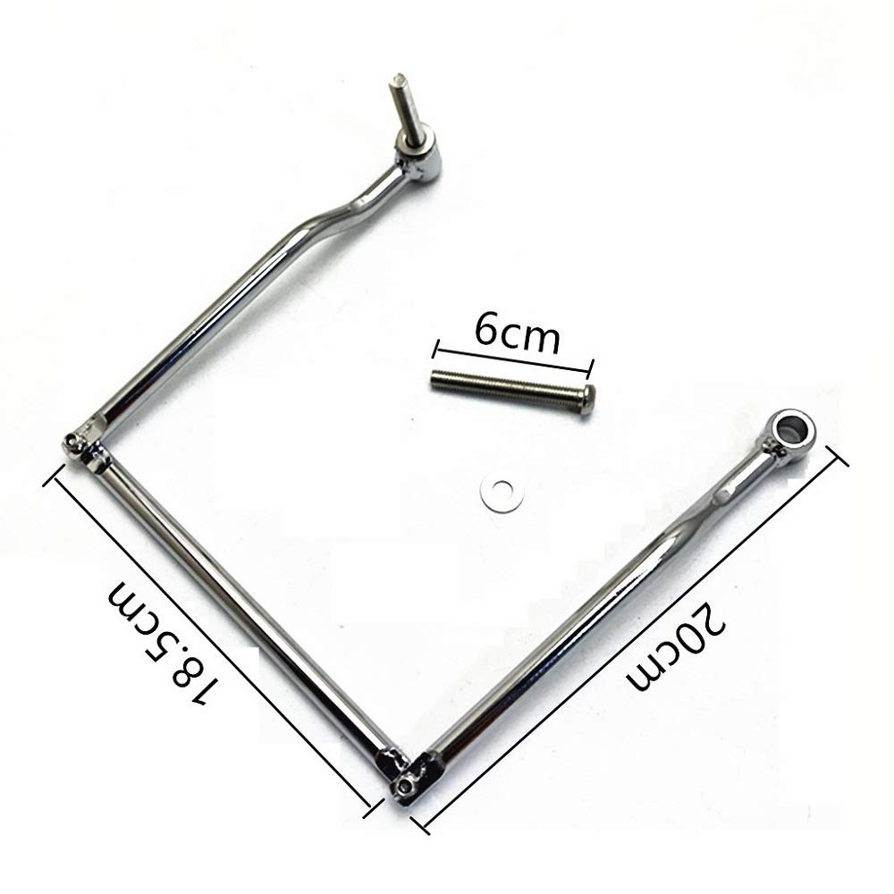 E-Bro Universal Saddlebag Support Bars Brackets for Motorcycle (Chrome)