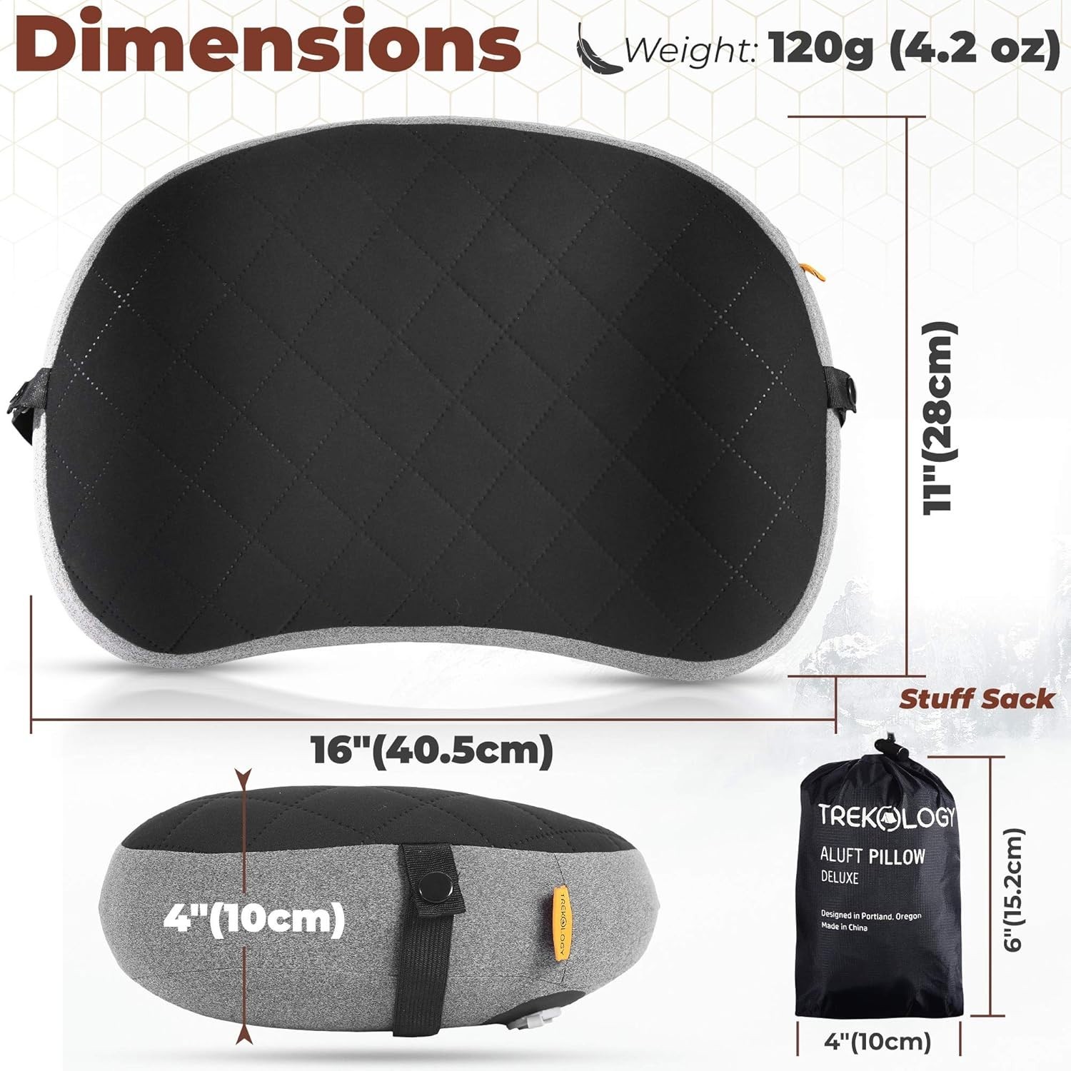 Compact Inflatable Camping Pillow with Removable Cover for Ultimate Comfort