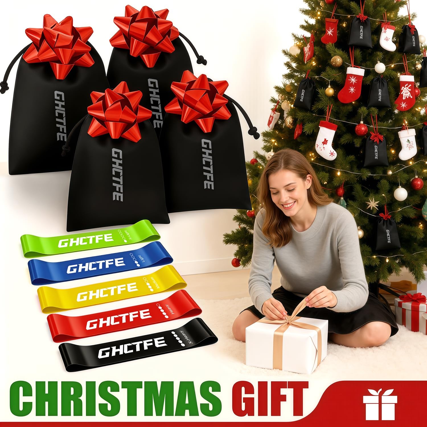 20 Pcs Resistance Bands, Exercise Bands Bulk Set for Trainers & Physiotherapi...