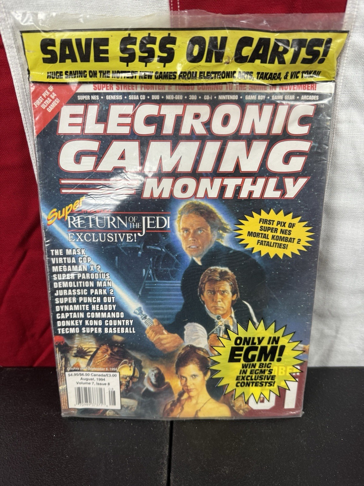 Electronic Gaming SEALED 1994 Star Wars Return Of The Jedi Magazine NICE B