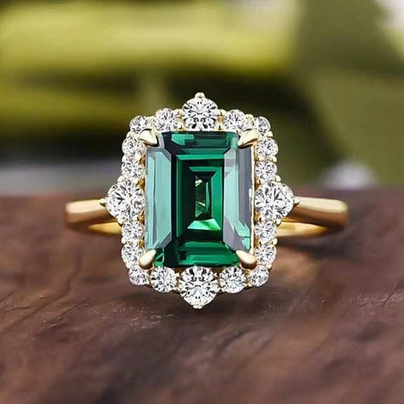 Gorgeous18k yellow gold plated Rings Women Cubic Zirconia Jewelry Size 6-10