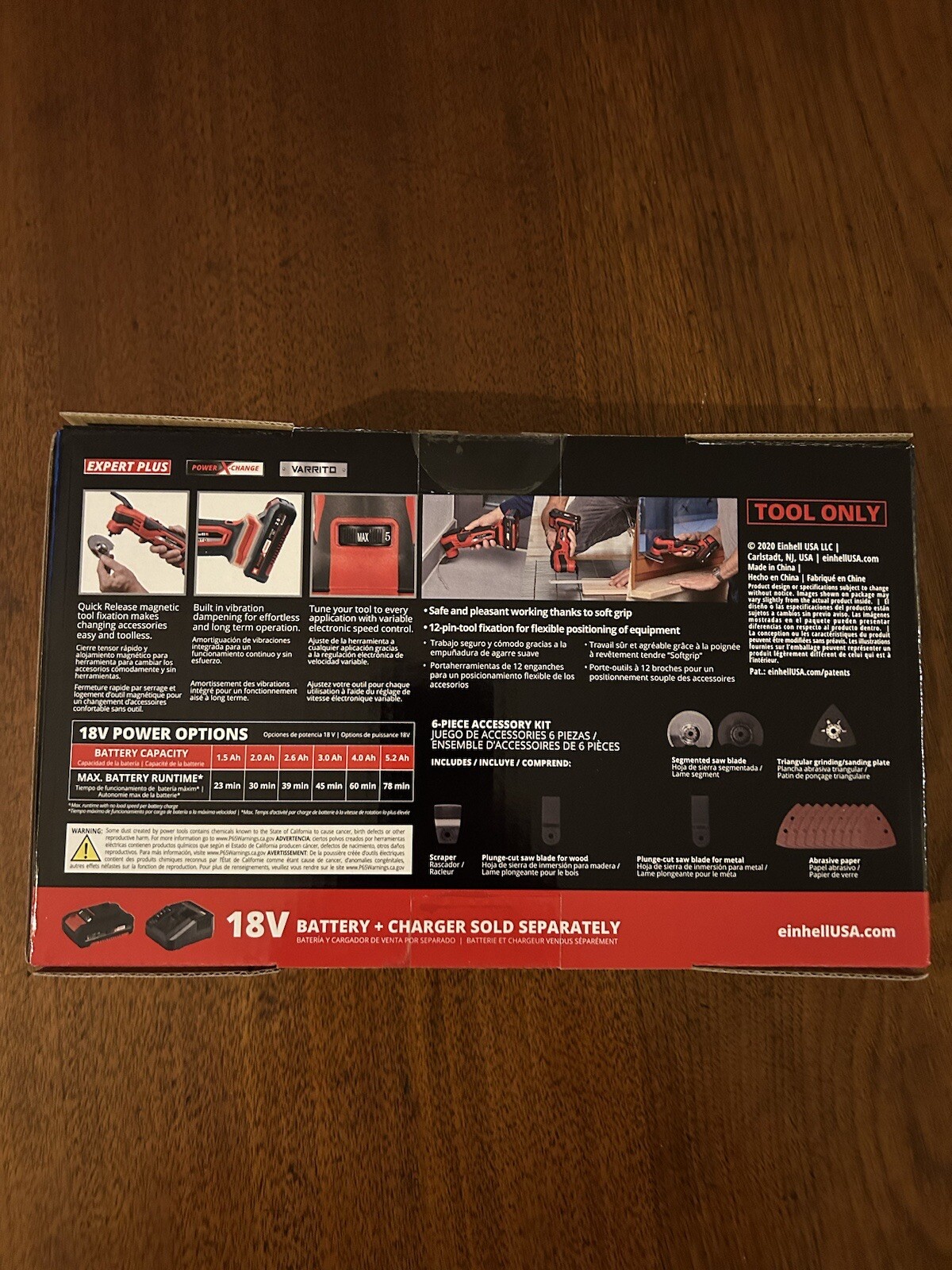 Einhell 18v Cordless Multifunctional Tool - NEW - Unopened in Box