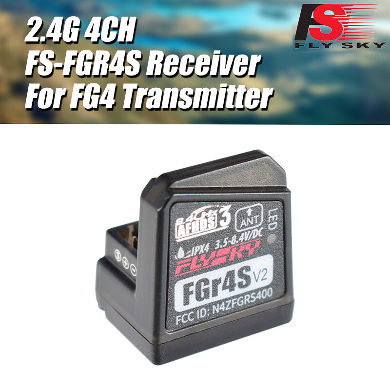 Flysky FGR4S V2 4CH 2.4G Receiver Can Be PPM/IBUS for FlySky FS-FG4 Transmitter