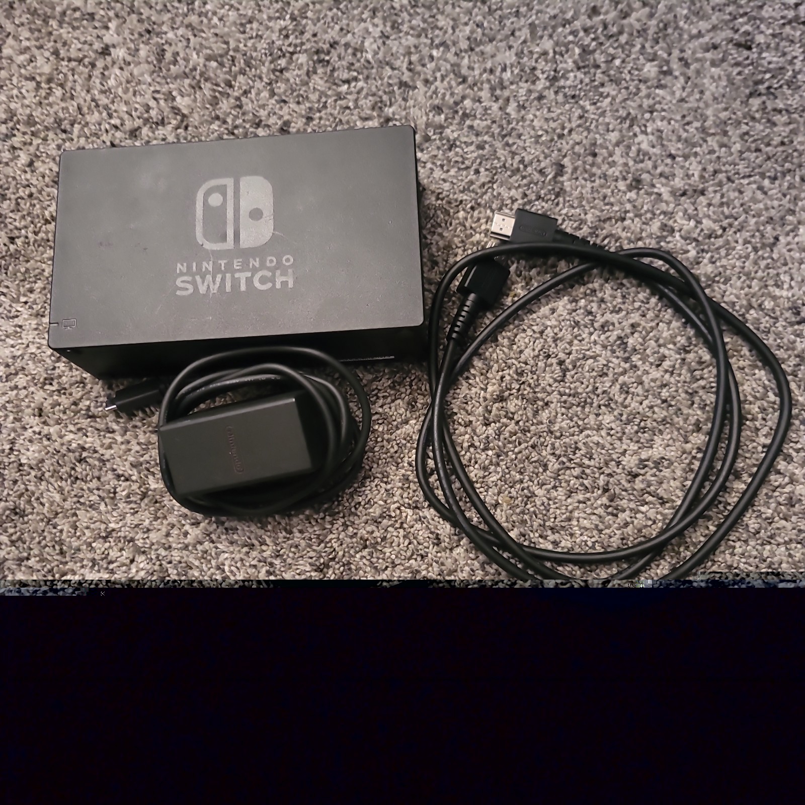 Original Nintendo Switch Charging Dock + AC Adapter Power Cable + HDMI CABLE Set