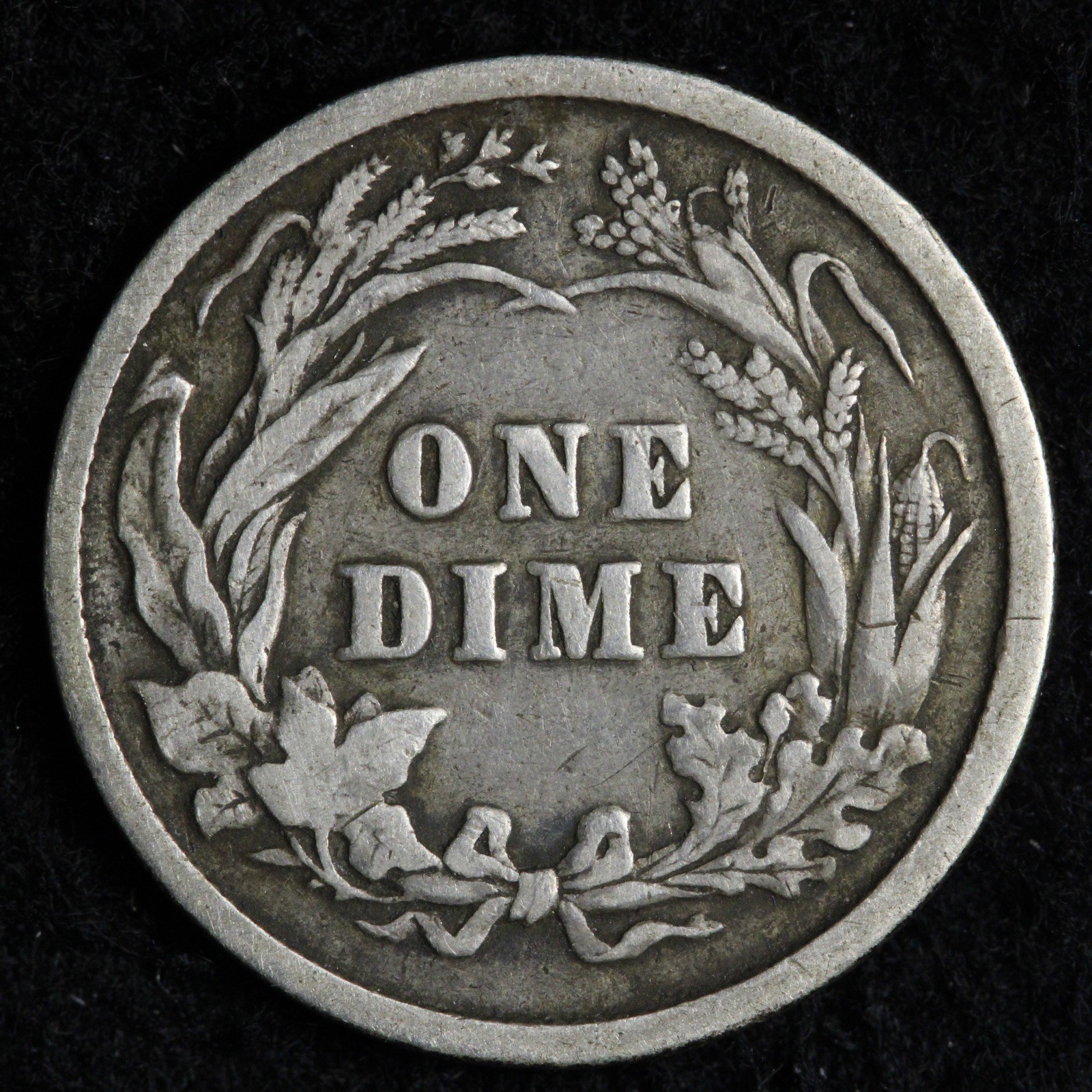 1893 Barber Silver Dime FINE E276 STCQZ