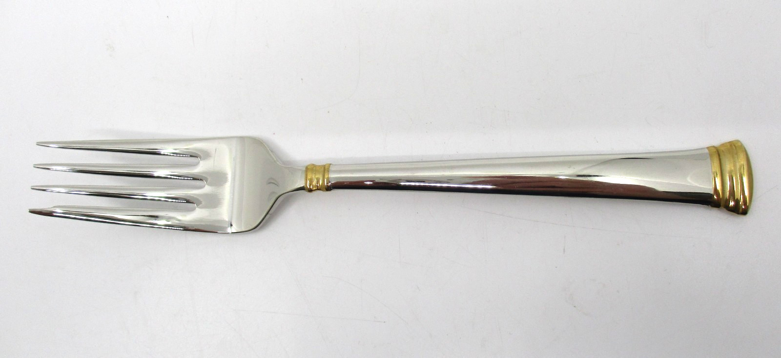 LENOX  STAINLESS ETERNAL GOLD SALAD FORK - 7" - 05F
