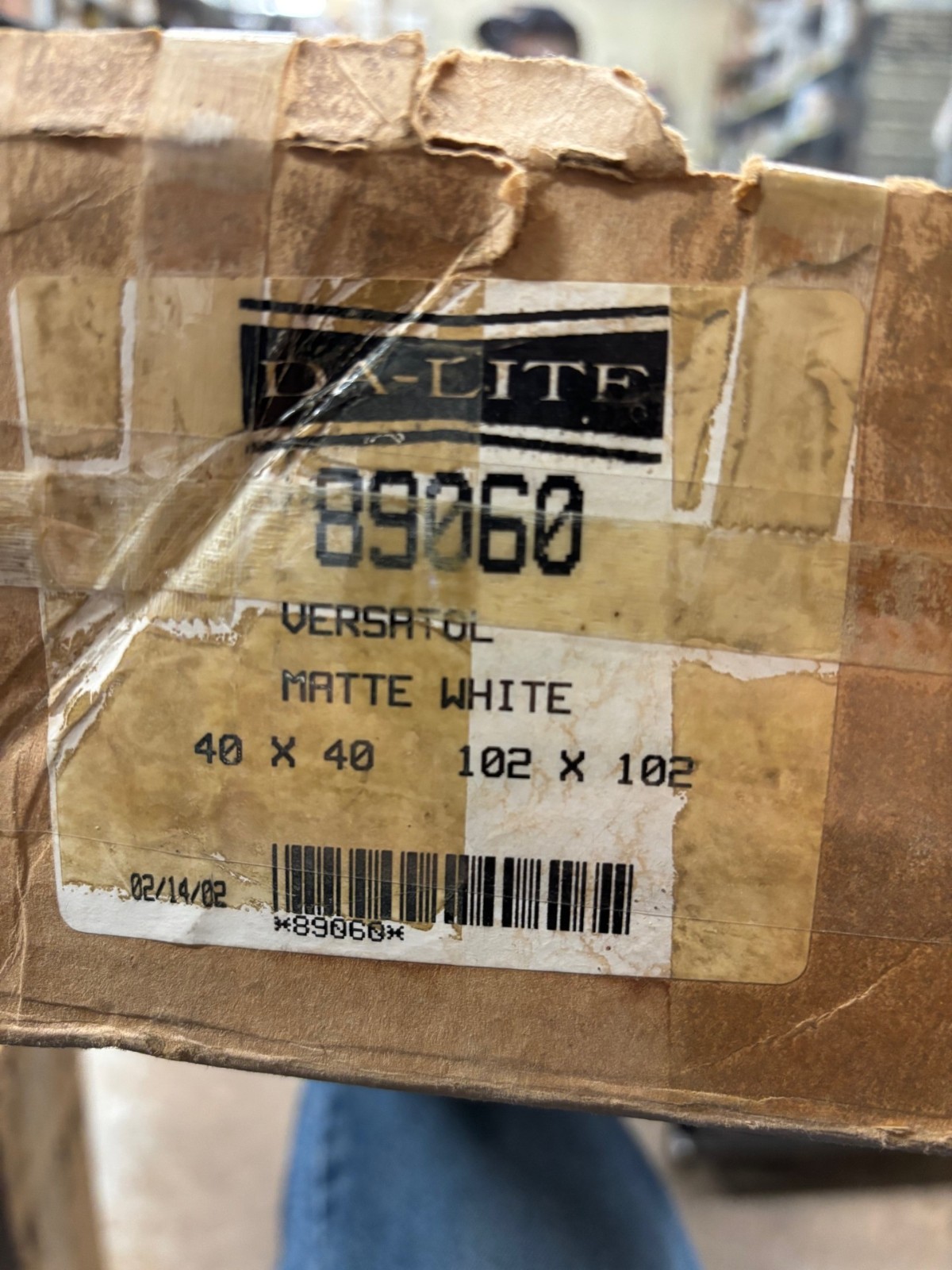 Da-Lite Silver Pacer Vintage 40"x40" Projector Projection Screen Tripod w box