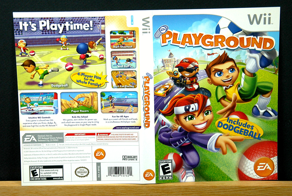 PLAYGROUND   COVER ONLY  NO GAME ( NINTENDO WII )