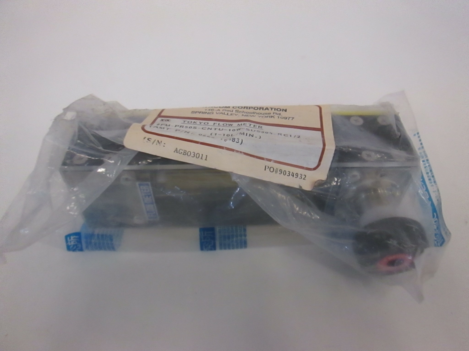 Tokyo Keiso, Flow Meter, FM-PR50S-CNTU-10W, 1-10L/Min., New