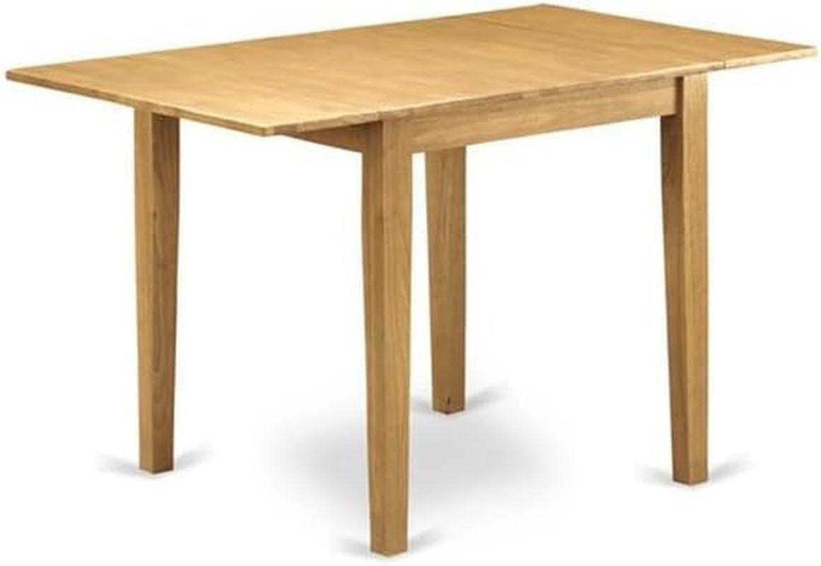 NDNO3-OAK-W 3 Piece Kitchen Table Set for Small Spaces Contains a Rectangle Dini