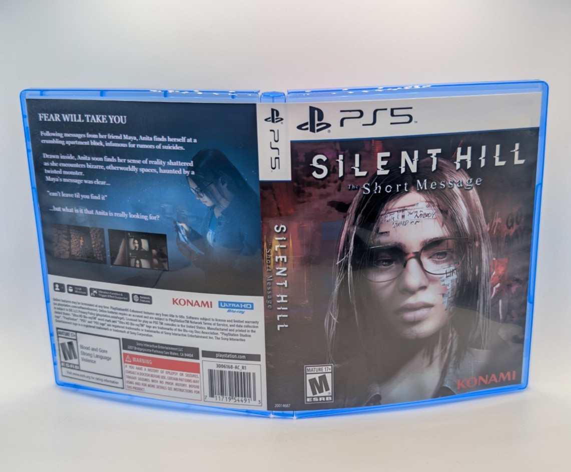 Silent Hill Short Message - PS5 Empty Game Case (No Game)