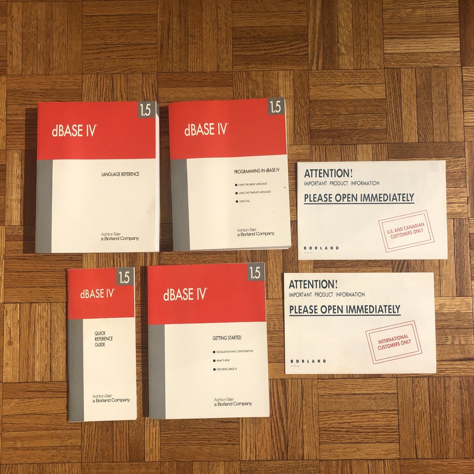 Ashton-Tate dBase IV Developer's Edition Version 1.0 For DOS - Open Box