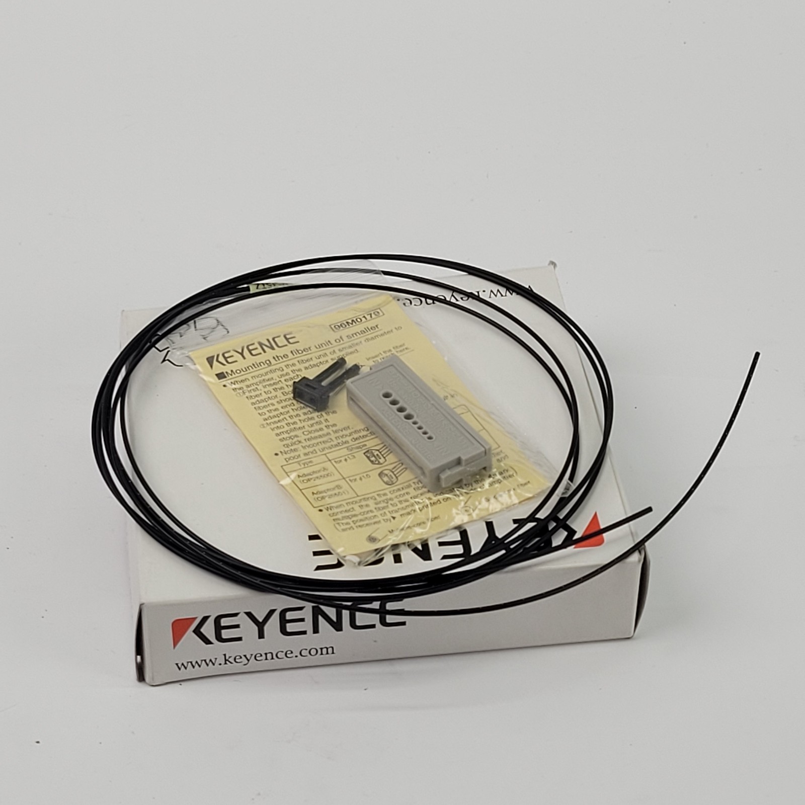 Keyence FU-35TZ Reflective Fiber Unit, M3, 1m Cable - NEW