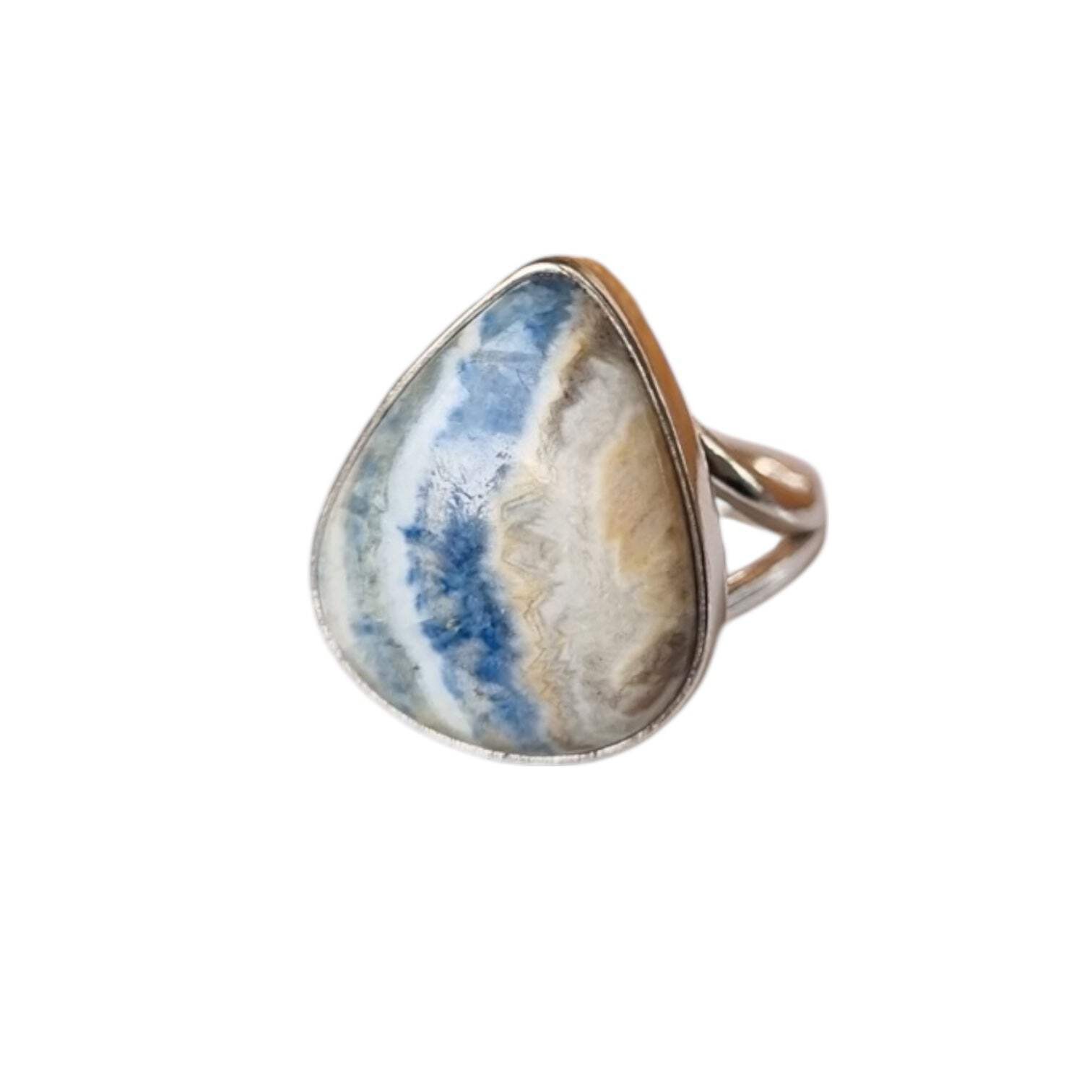 Scheelite Solid 925 Sterling Silver Ring 6.5