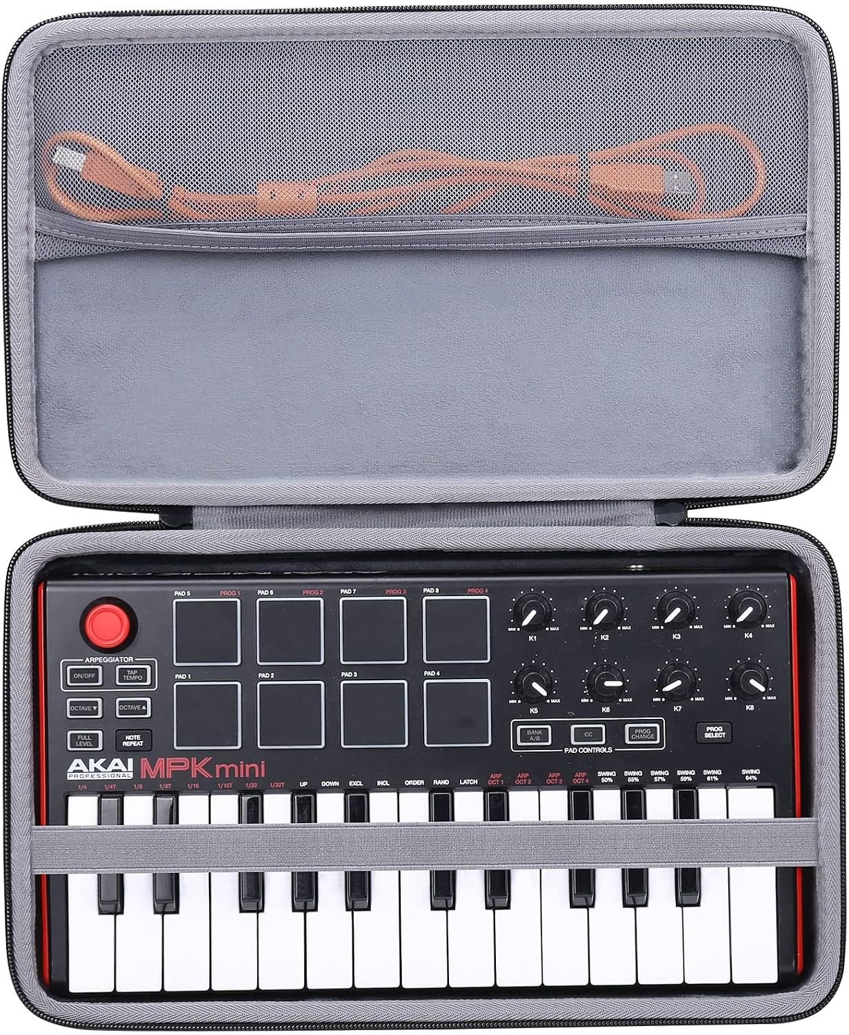 Hard Case Replacement for Akai Professional MPK Mini MKII/MPK Play 25 Key USB