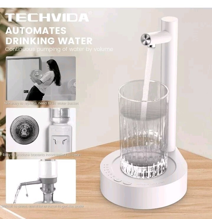 Water Dispenser for 5 Gallon Bottle Smart 7 Levels Desktop Water Jug USB Charged