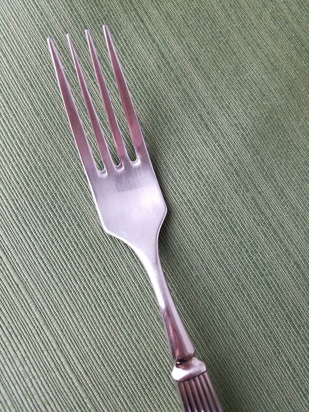 Dansk Colbert Solid Serving Fork Stainless Ridges 8-3/4"