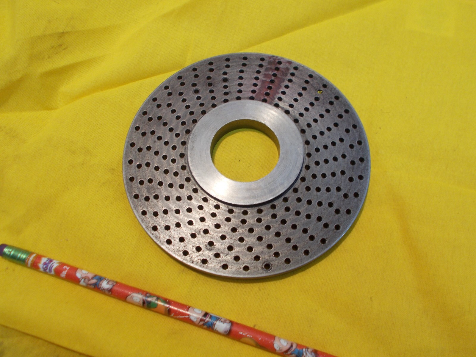 GOOD USED INDEX PLATE for rotary table dividing & indexer head spacer TROYKE USA