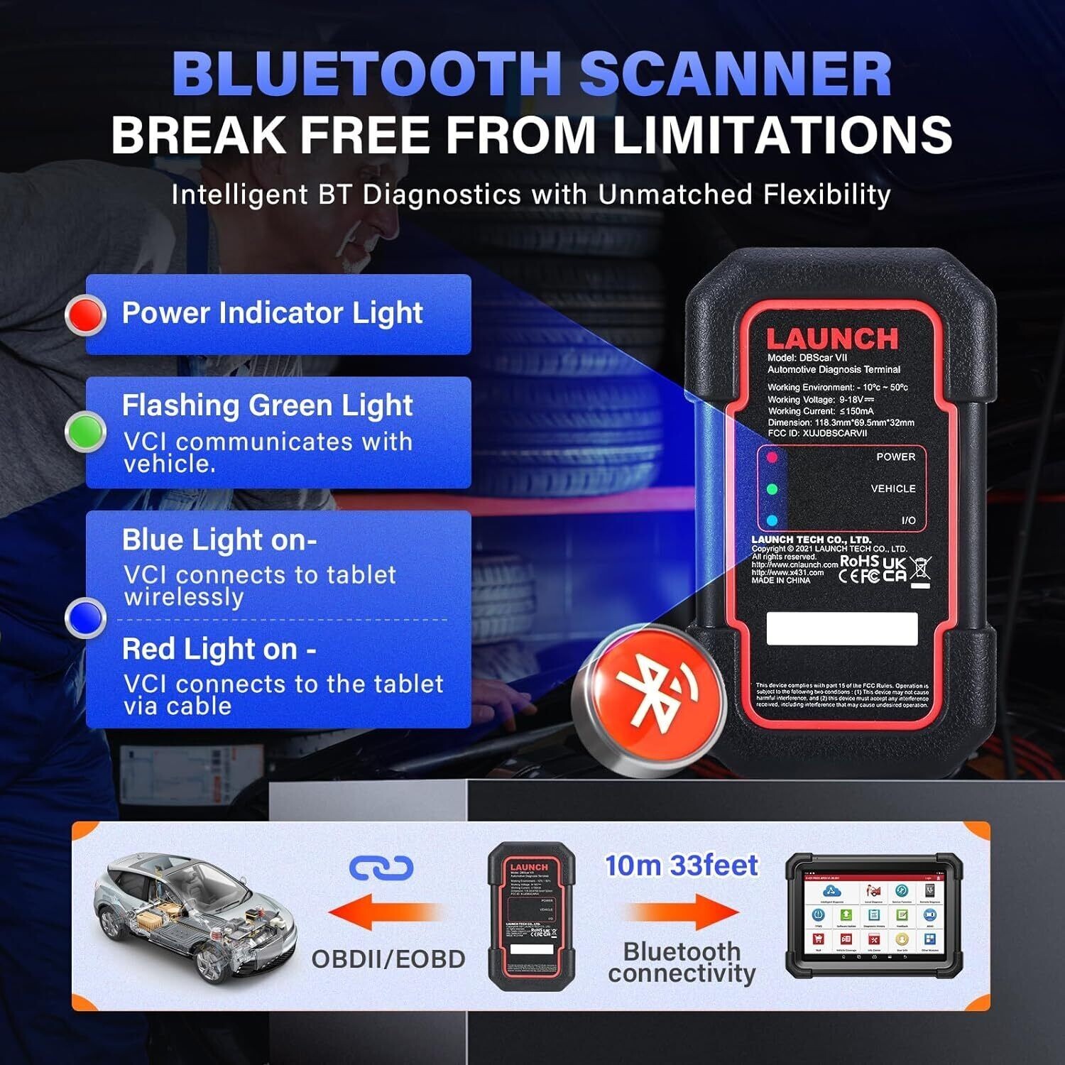 LAUNCH X431 PRO3S+ V5.0 Elite V+5.0 Bidirectional Diagnostic Scanner Key Coding
