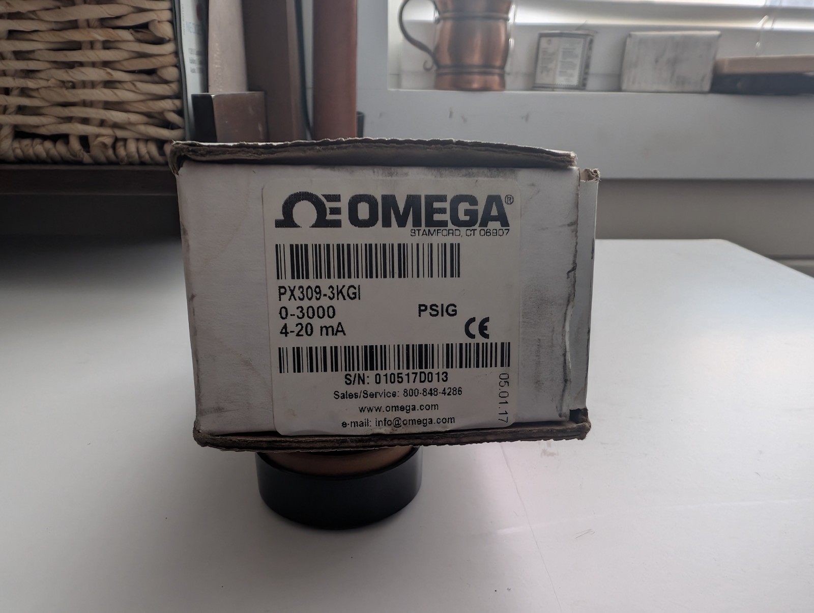 Omega PX309-3KGI - Stainless Steel Pressure Transducer, General Purpose, Gauge,