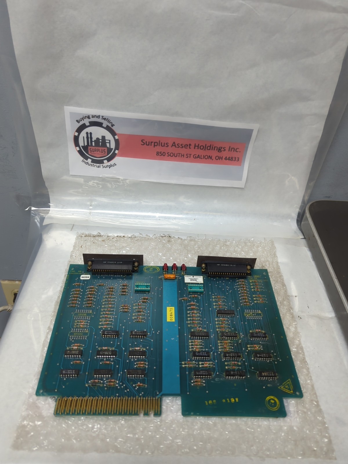GE,IC600YB800A,PARALLEL RECIEVER BOARD PRE-OWNED