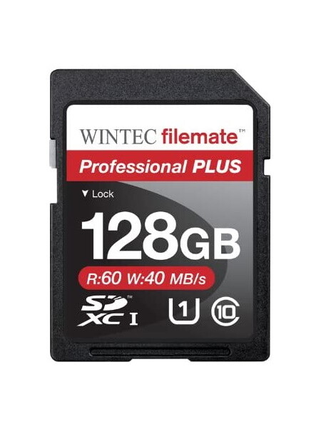 128GB Wintec SDXC Professional Plus UHS-I Memory Card