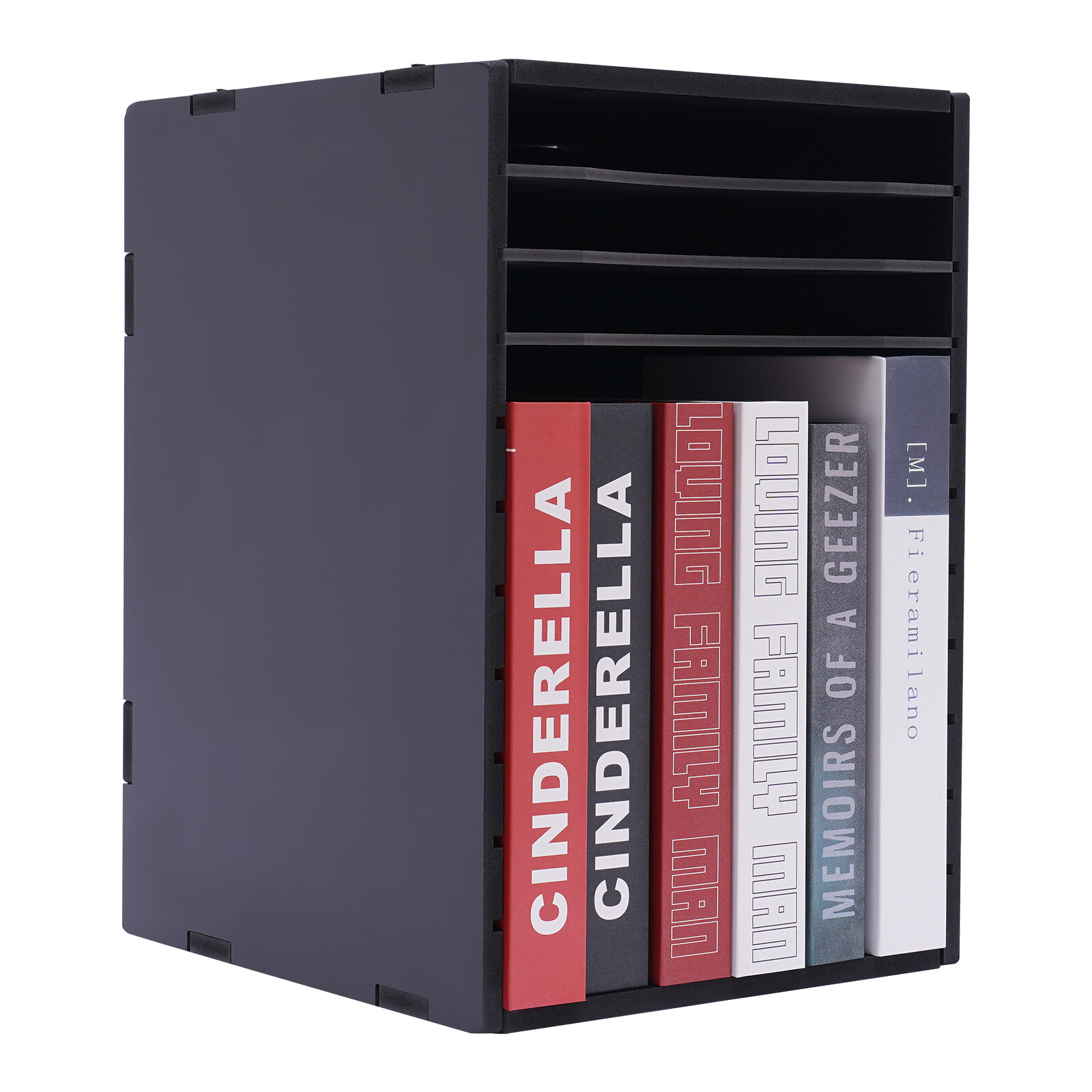 11Compartment Vertical Desktop Sorter File Storage Rack Desktop Organizer Holder