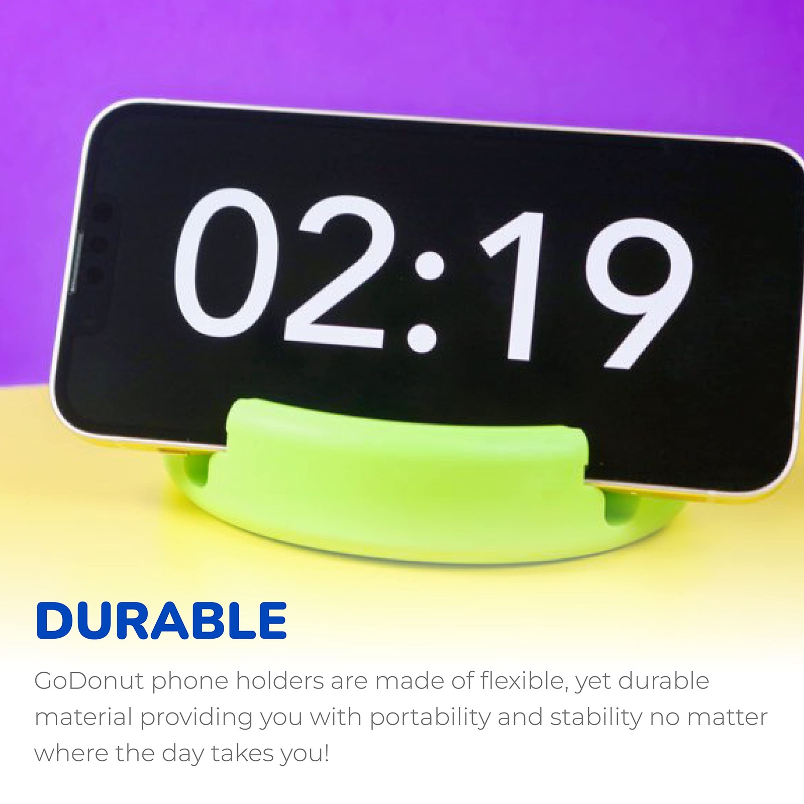 GoDonut Original – Smartphone and Tablet Stand – Compatible Medium, Black