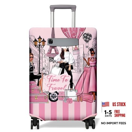 Travel Luggage Cover Suitcase Protector Storage Fits 18-21 Inch Luggage Flower