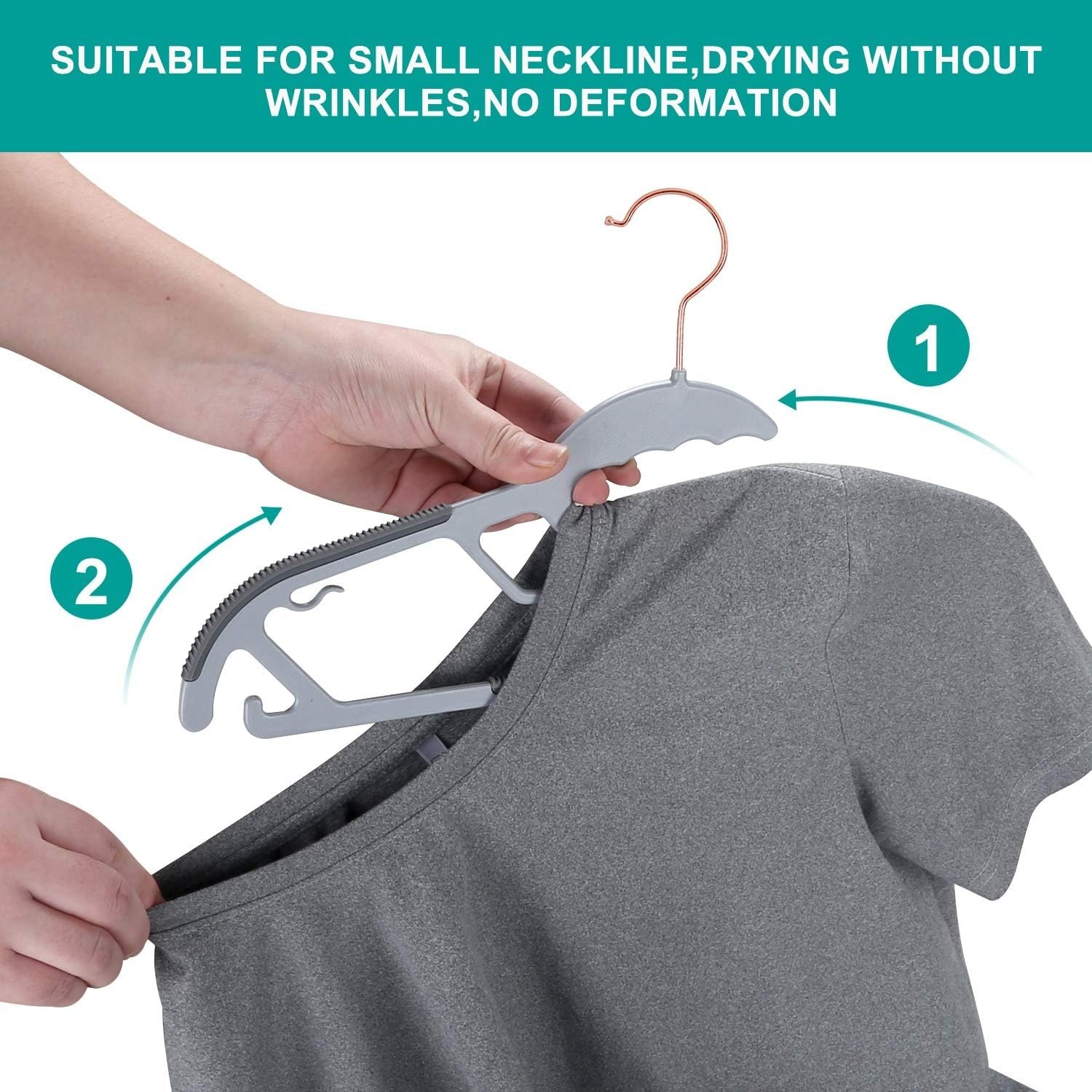 Ultra Thin Space Saving Hangers 50 Pack