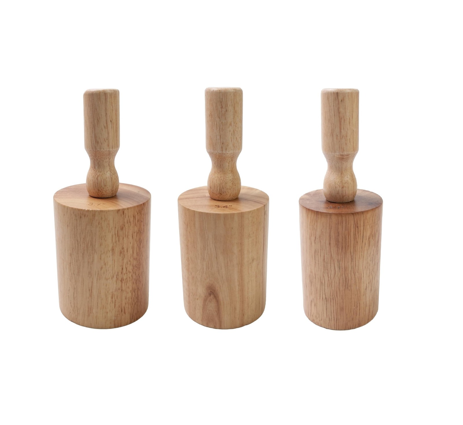Cup Pottery Molds Clay Tools 3.1" & 3.4" & 3.7" Set of 3 Wooden Pottery Tools...