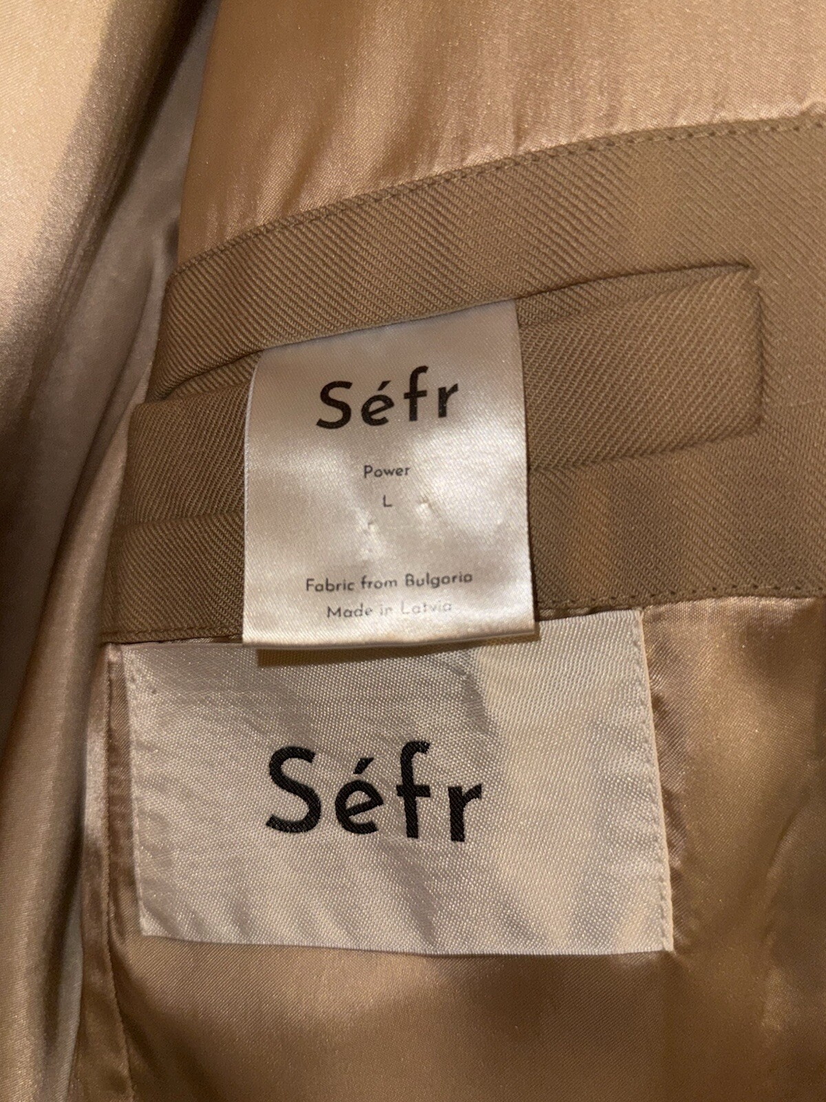 SÉFR Men's Luxury Designer Blazer Jacket Size L