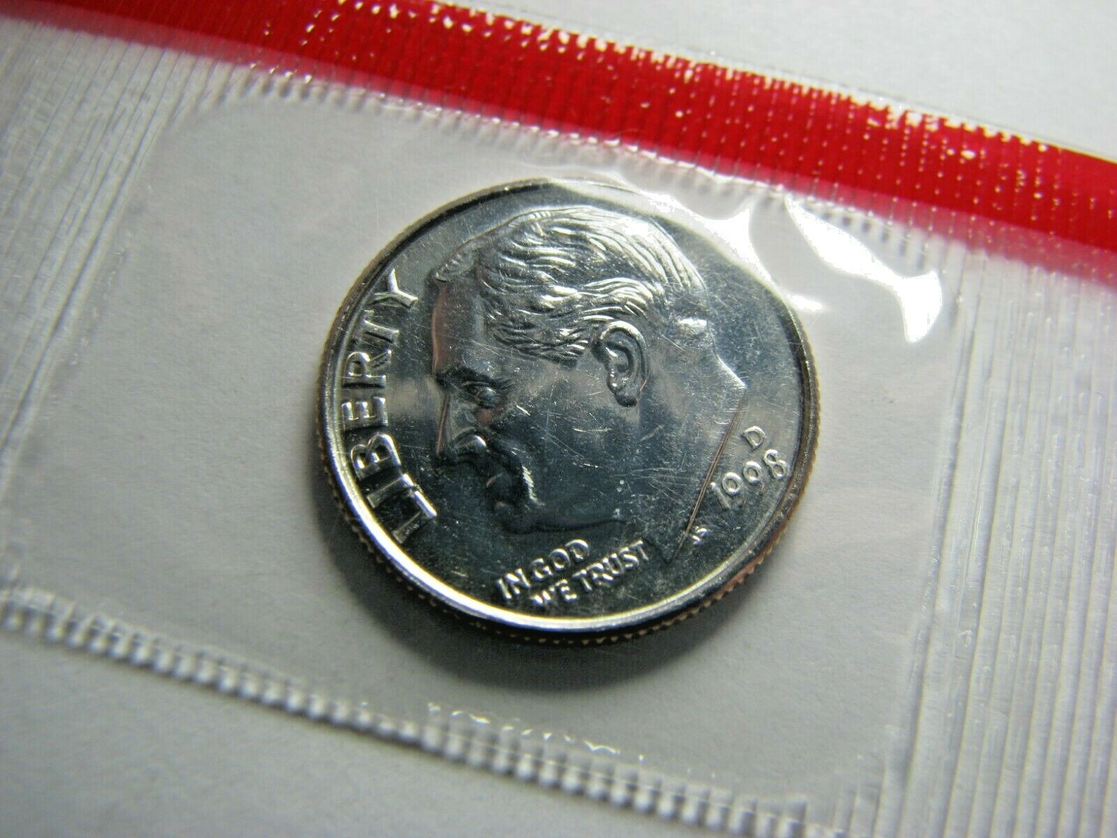 1998-D Roosevelt Dime Uncirculated in Original Mint Cello