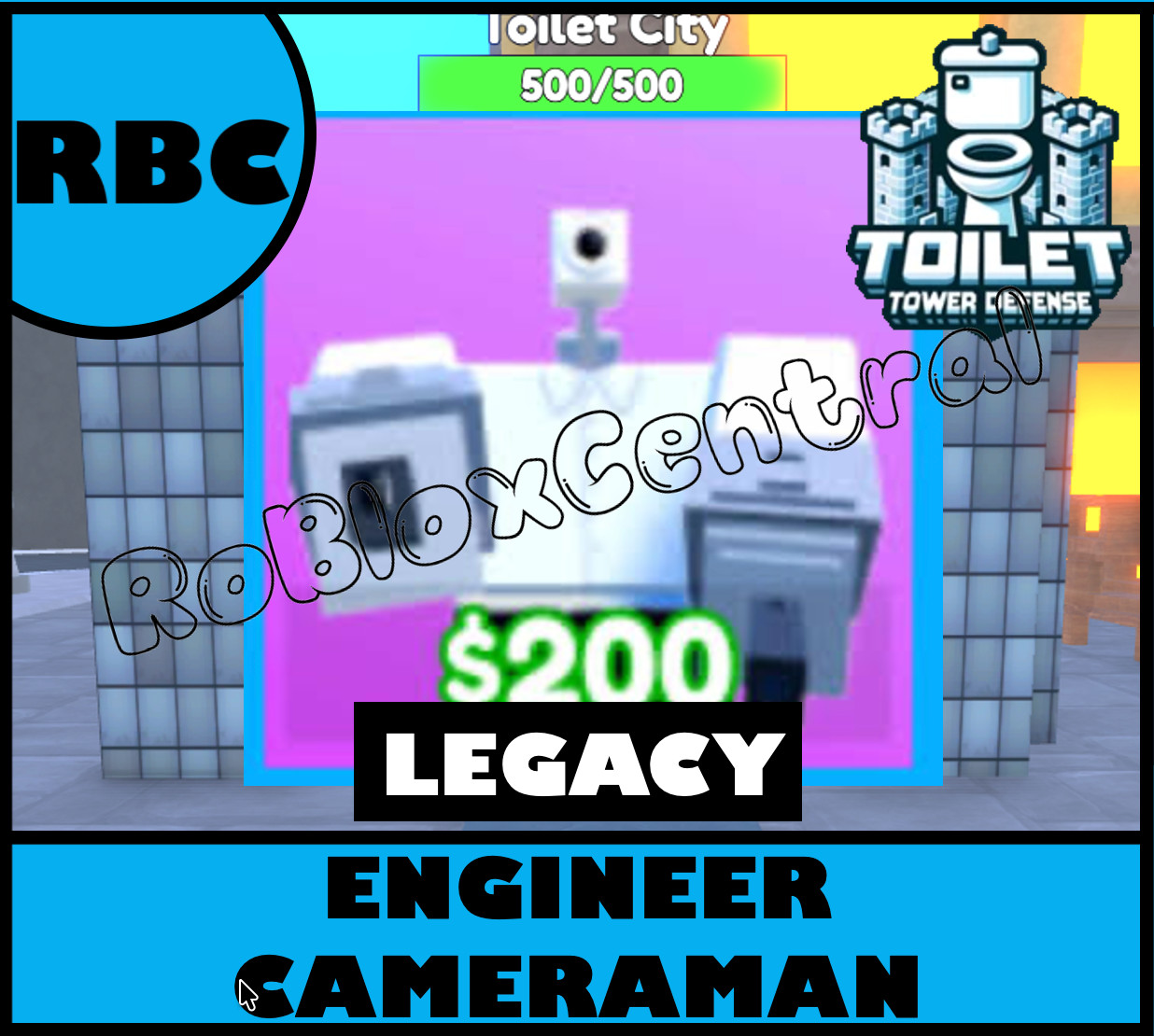 ENGINEER CAMERAMAN - CHEAP LEGACY TOILET TOWER DEFENSE - LEGACY TTD UNIT