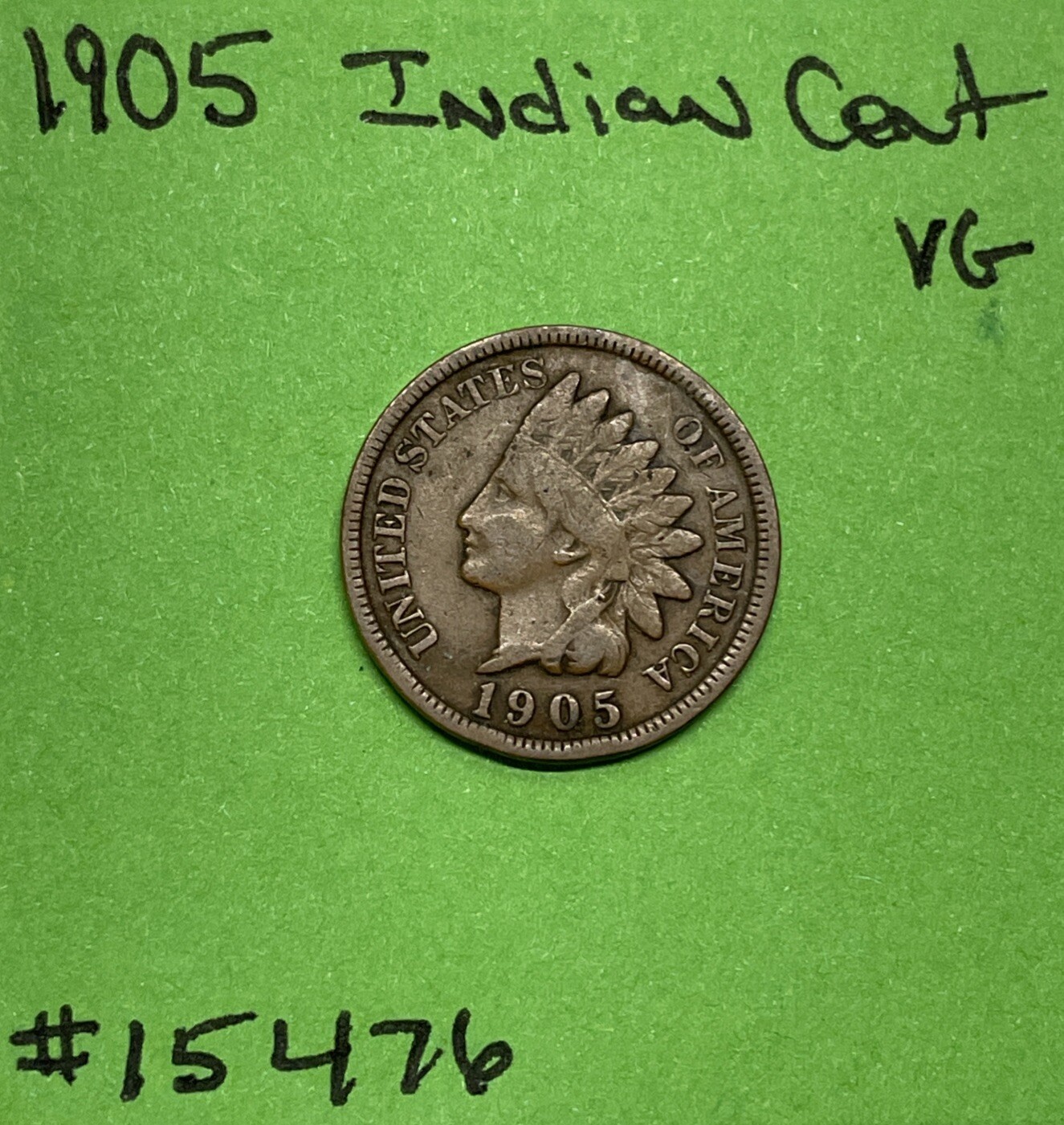 1905 Indian Head Cent / Penny 1c VG Very Good