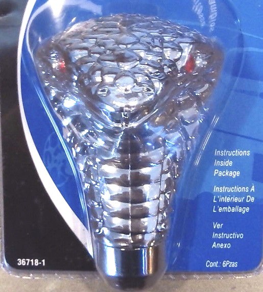 Cobra Snake Head Shifter Knob BELL 36718-1 Gear Shift CAR TRUCK NEW