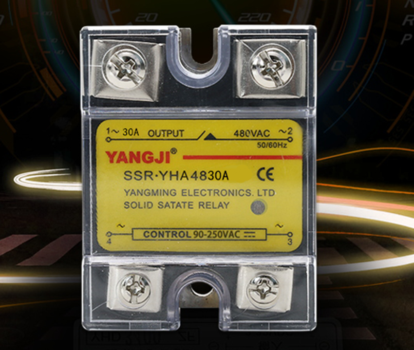 Single-phase AC Controlled AC AC-AC Solid State Relay Small YHA4830A 480VAC 30A