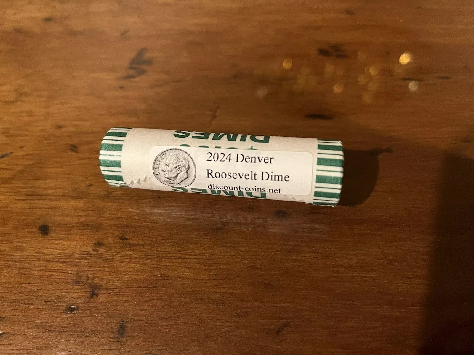 2024 D Denver Roosevelt Dime NF String Bank Roll $5 Face Value