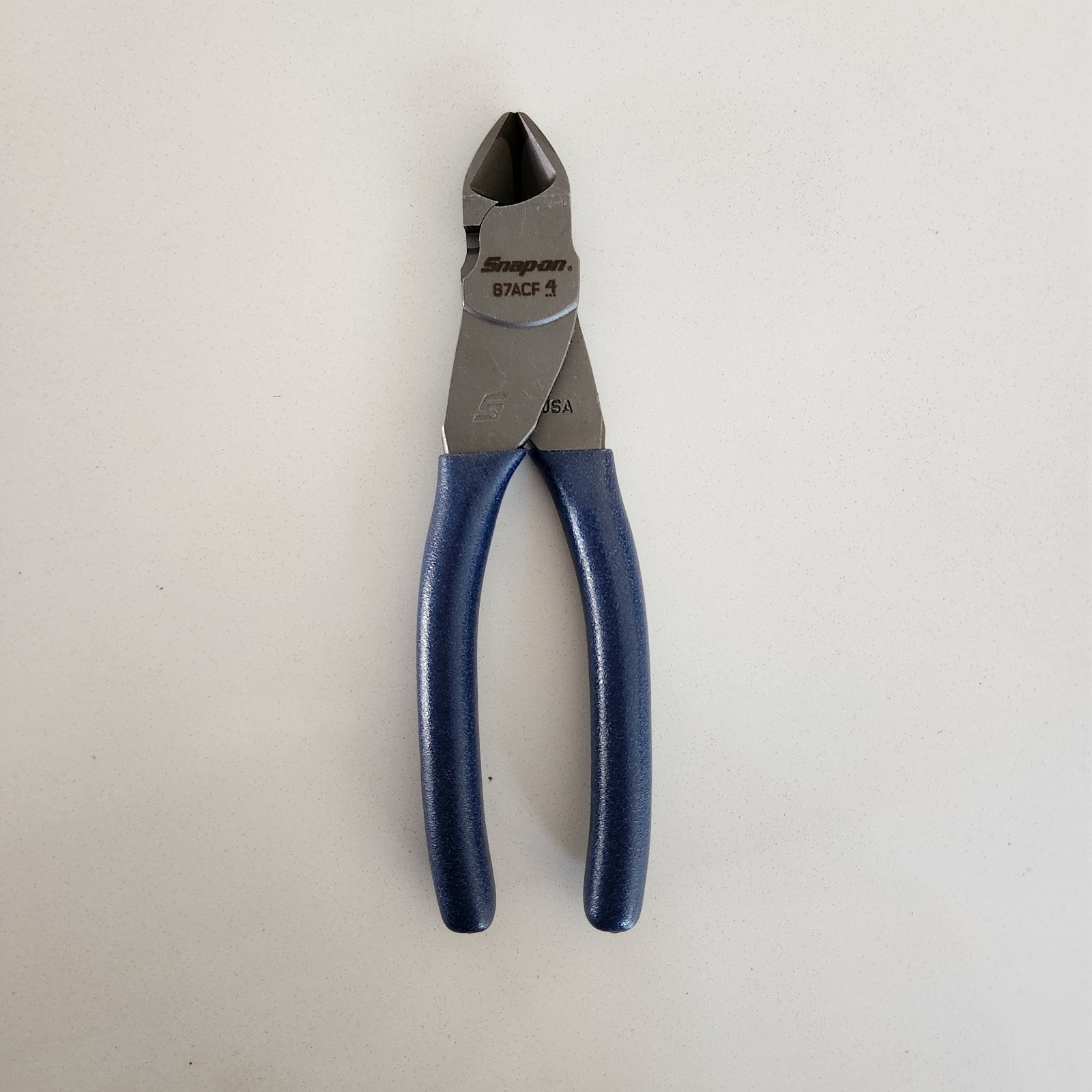 Snap-On NEW 87ACF 7" Vector Edge Diagonal Cutter Power Blue