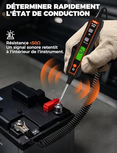 Automotive Circuit Tester, VT01A 0.8V-100V DC Smart Test Light Automotive Fuse