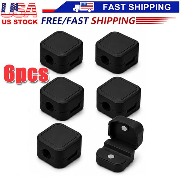 6PCS Cable Organizer Magnetic Desktop Wire Clip Phone Charging Cord Holder
