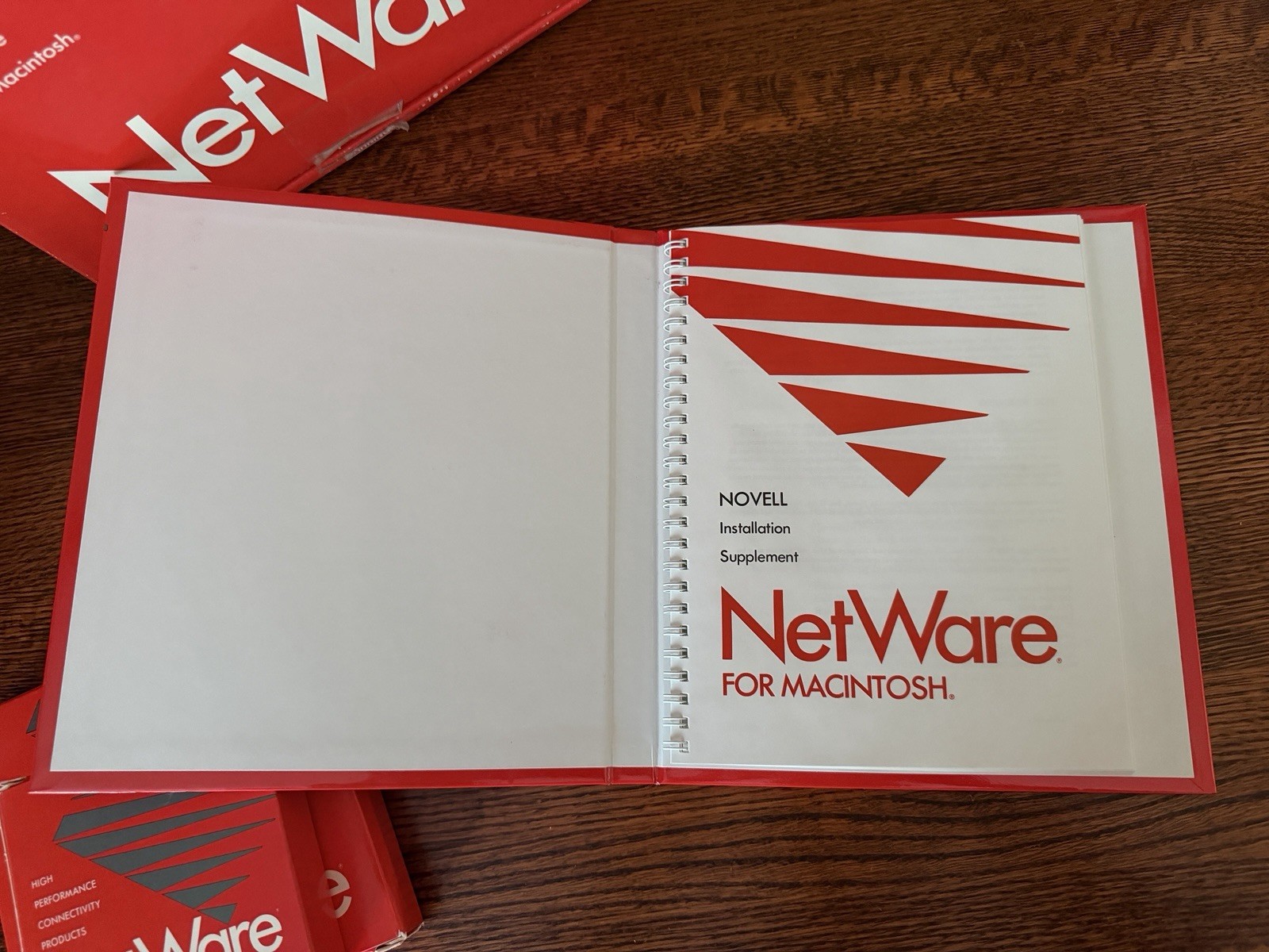 Vintage Novell NetWare for Macintosh Version 1.0 software kit W/ Box Floppy Disc