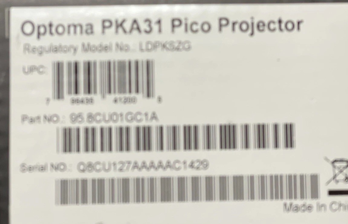 Optima Pka31 Pico Projector