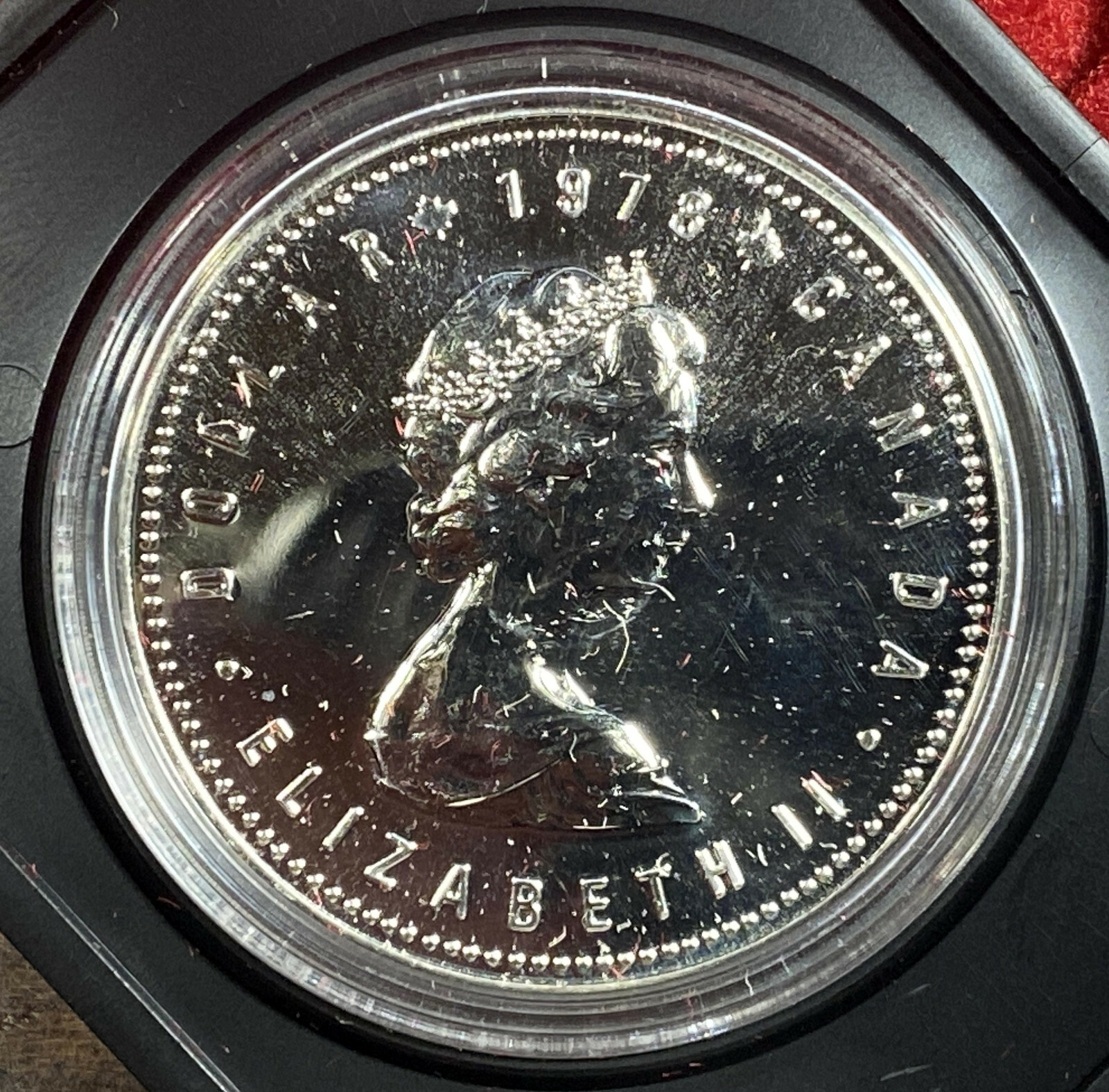 1978 Canada Edmonton Commonwealth Games Specimen Silver Dollar