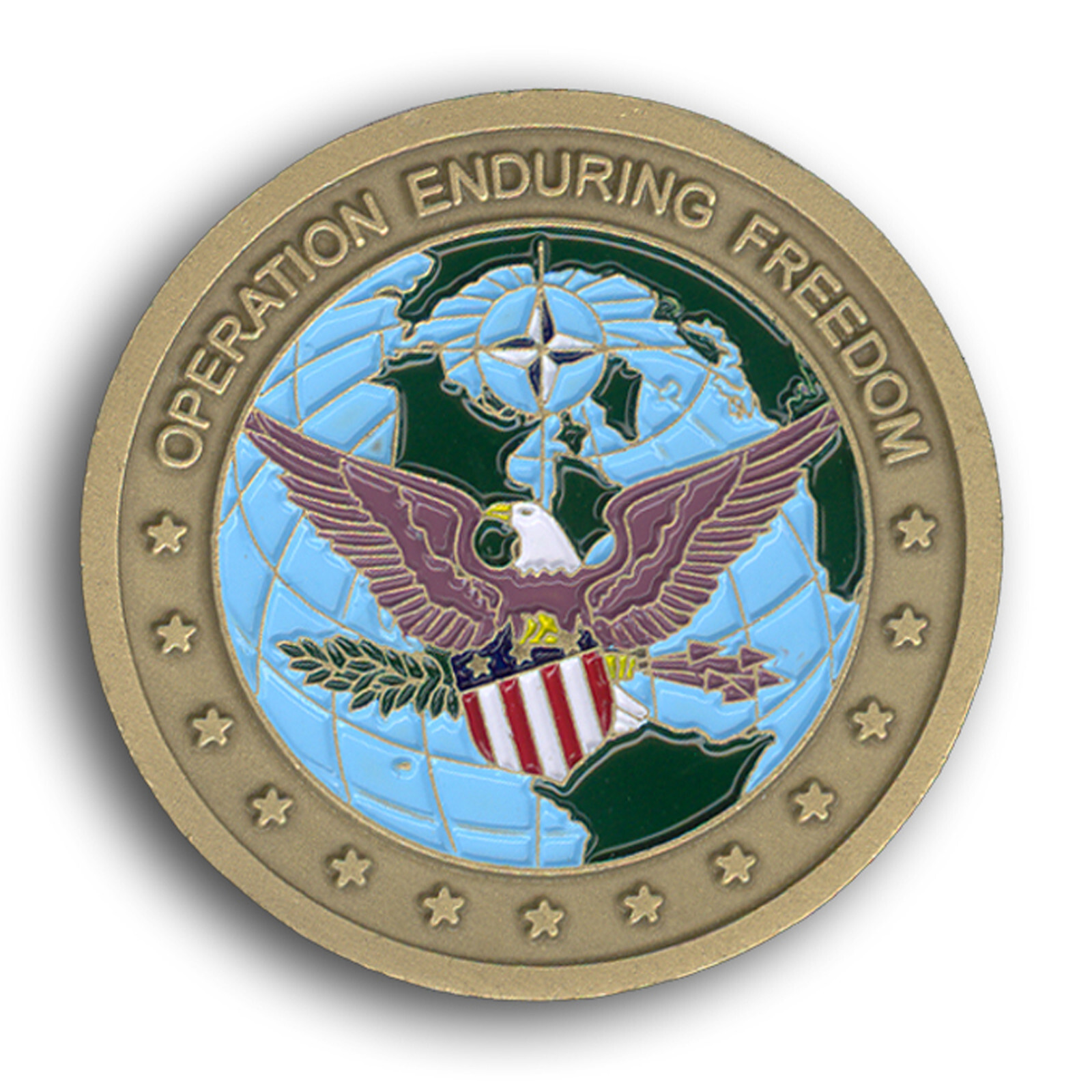 US Navy Operation Enduring Freedom Challenge Coin