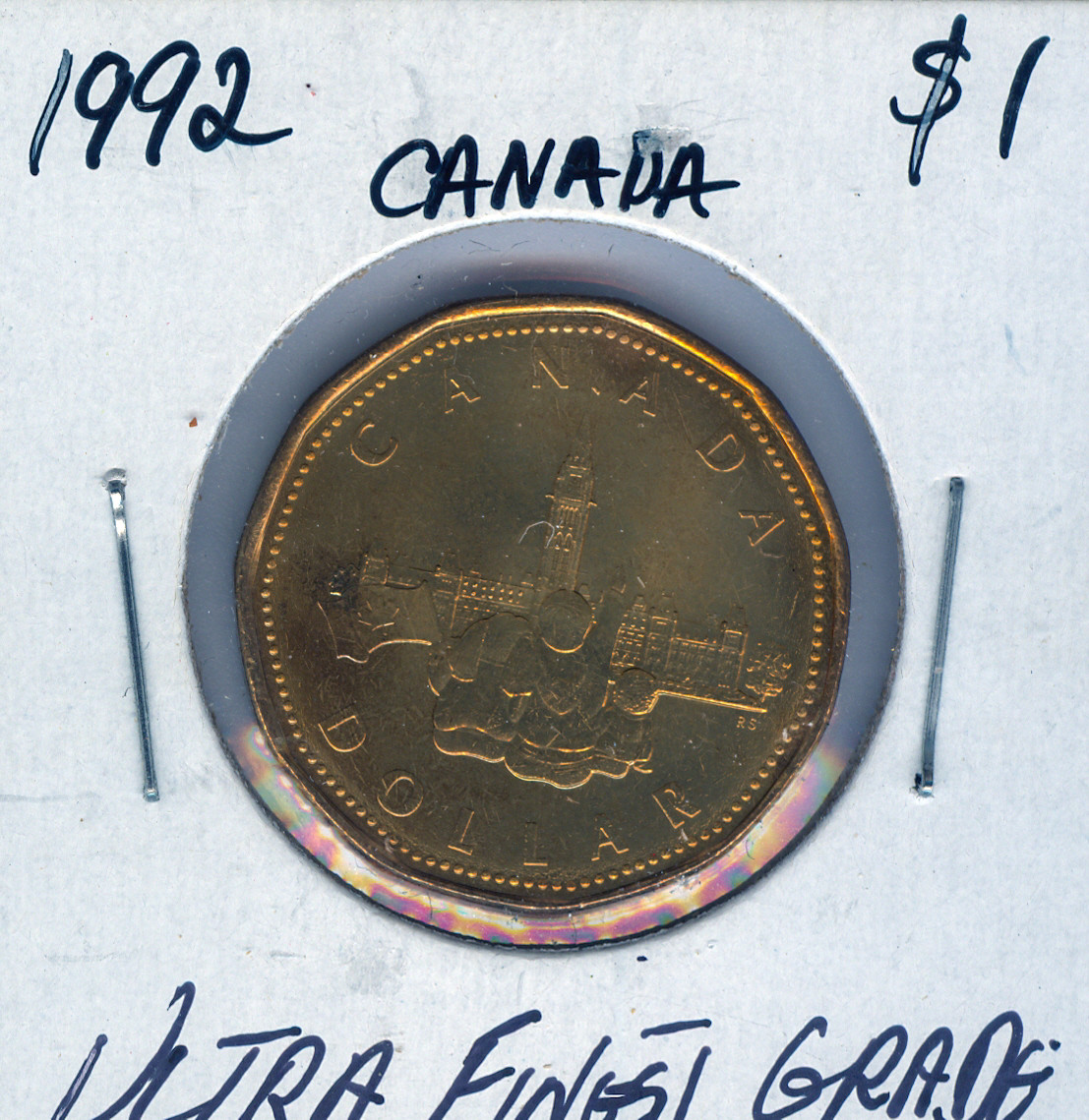 1992 Canada Dollar $1 Loon Ultra Finest Grade Quality Sku: World #239