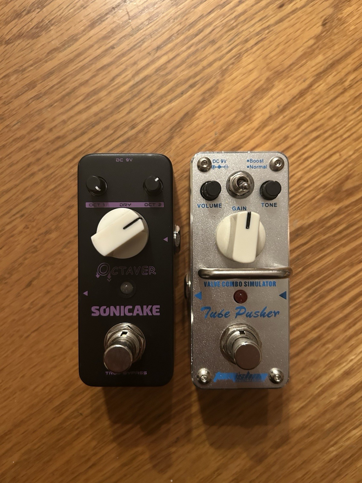 Tom’s Line Tube Pusher & Sonicake Octaver Pedals (2)