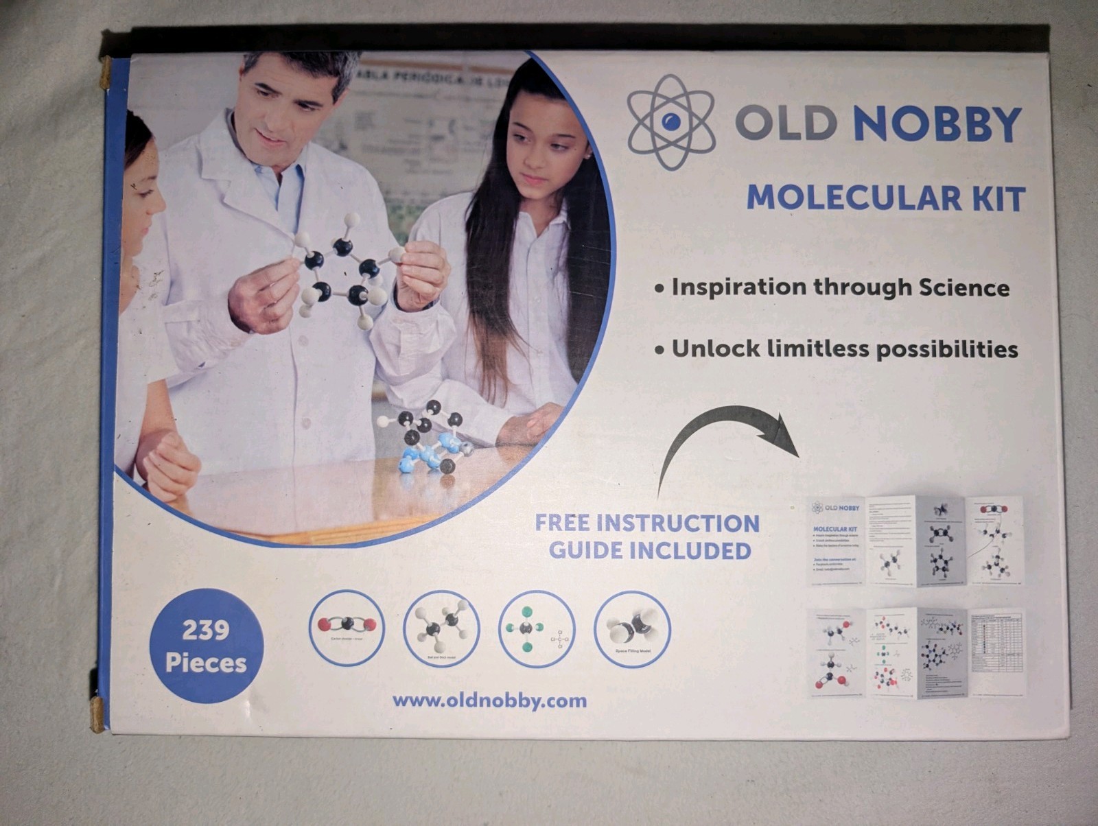 Old Nobby Organic Chemistry Molecular Model - 239 Pieces