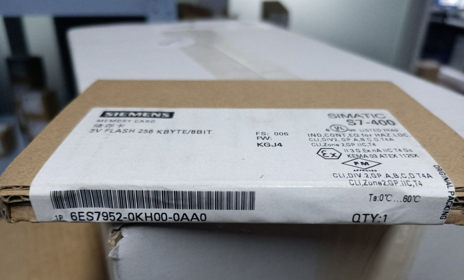 1PC New Siemens 6ES7952-0KH00-0AA0 S7-400 Memory Card 256KB In Box Brand *SE